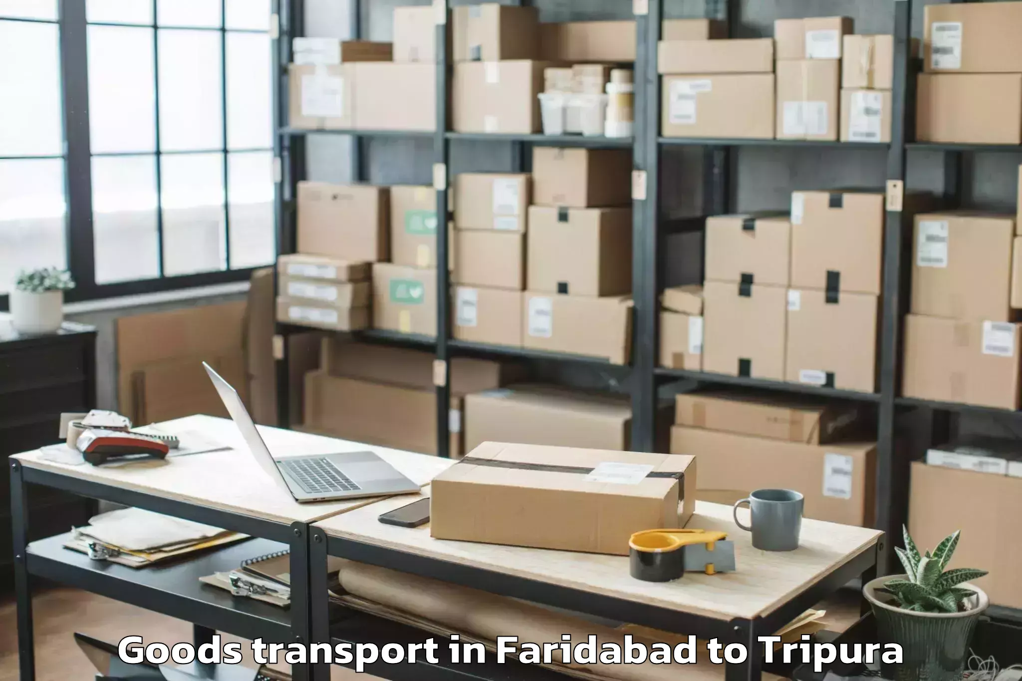 Reliable Faridabad to Jirania Goods Transport